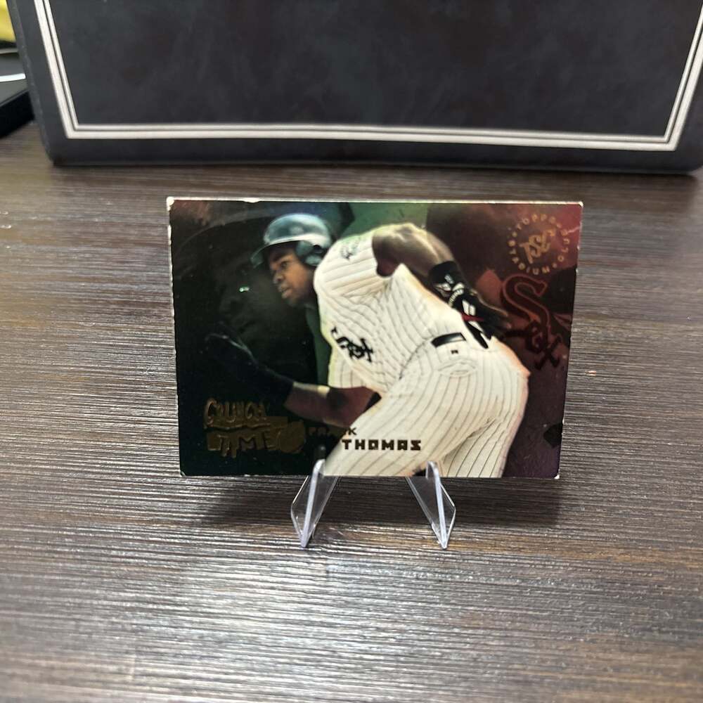 1995 Topps Stadium Club Crunch Time Frank Thomas Baseball Card